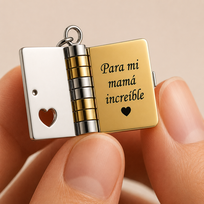 Eternal Words Necklace – Hidden Message Locket for Mom