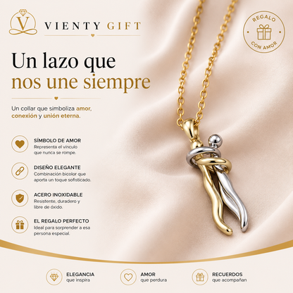 Collar del Abrazo + Tarjeta con Mensaje y Caja de Regalo Gratis