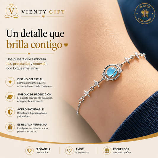 Pulsera Luna y Estrella