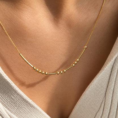 Collar Morse Code para Ella ❤️ – Un Mensaje Secreto de Amor