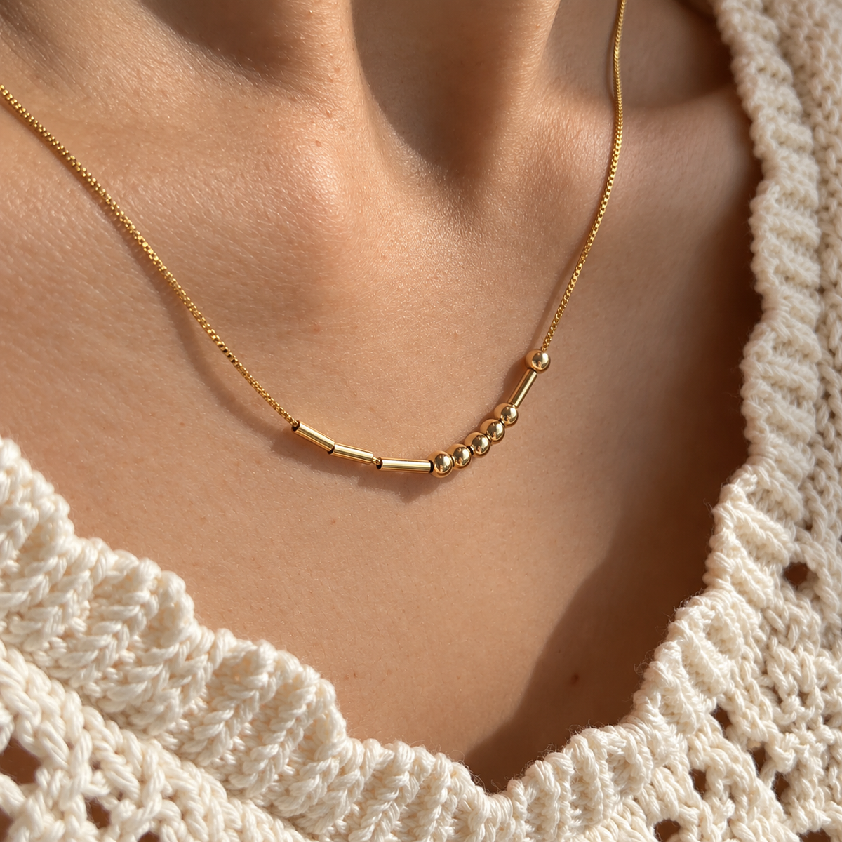 Collar Morse Code para Ella ❤️ – Un Mensaje Secreto de Amor