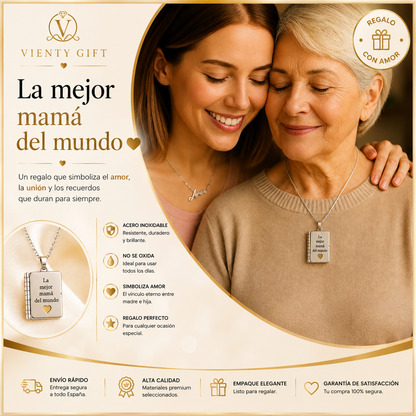 Collar La Mejor Mamá del Mundo - Mamá