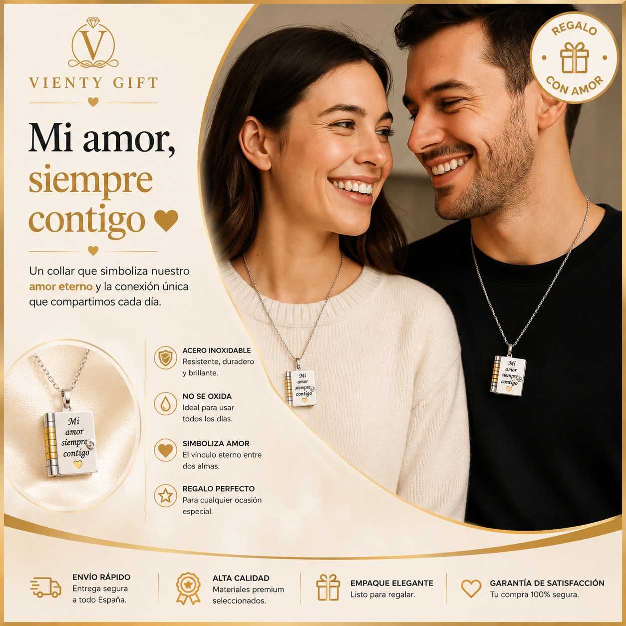 Collar Mi Amor - Pareja