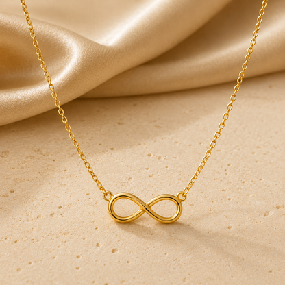 Collar Infinito + Tarjeta con Mensaje ❤️