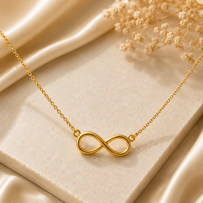 Collar Infinito + Tarjeta con Mensaje ❤️