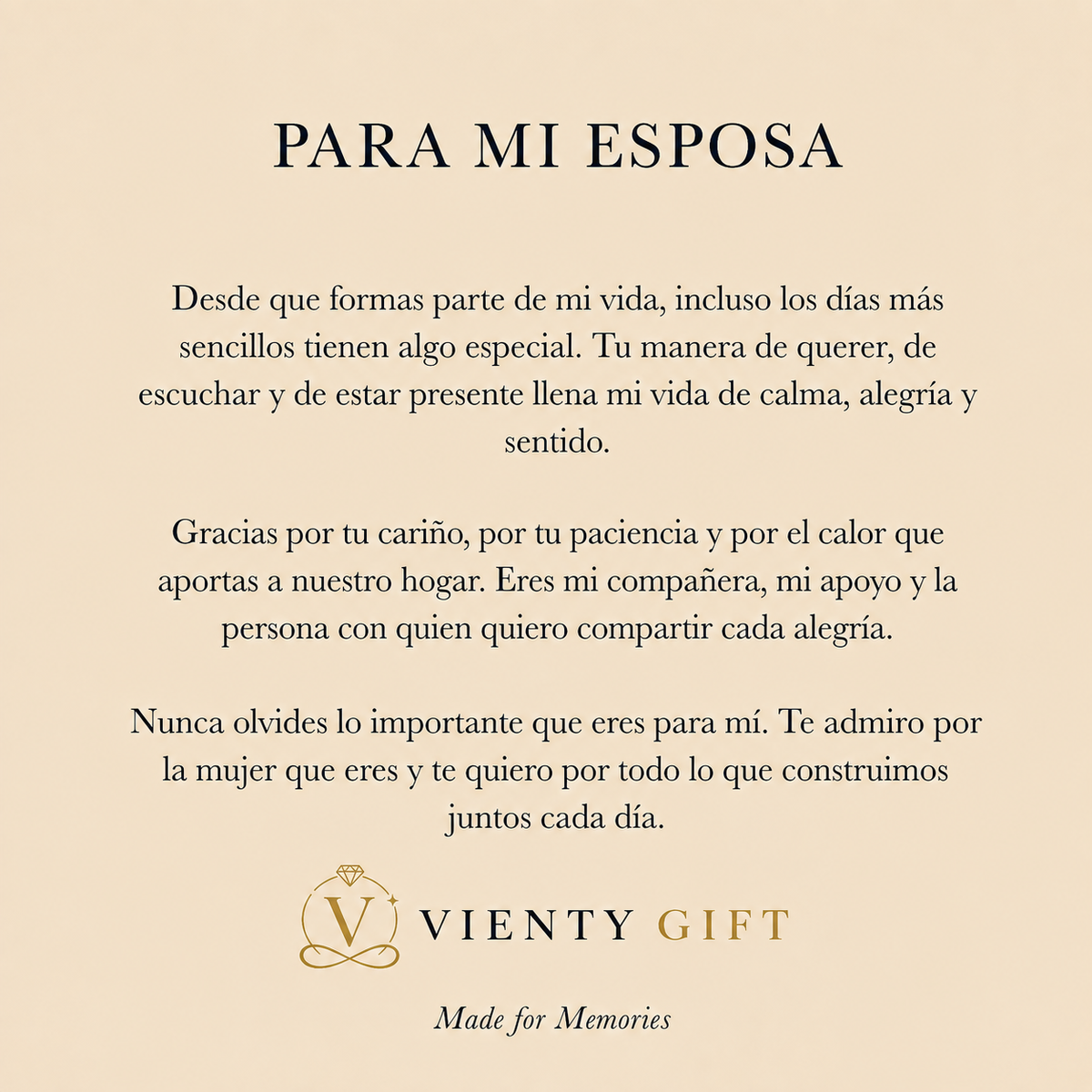 PARA MI ESPOSA