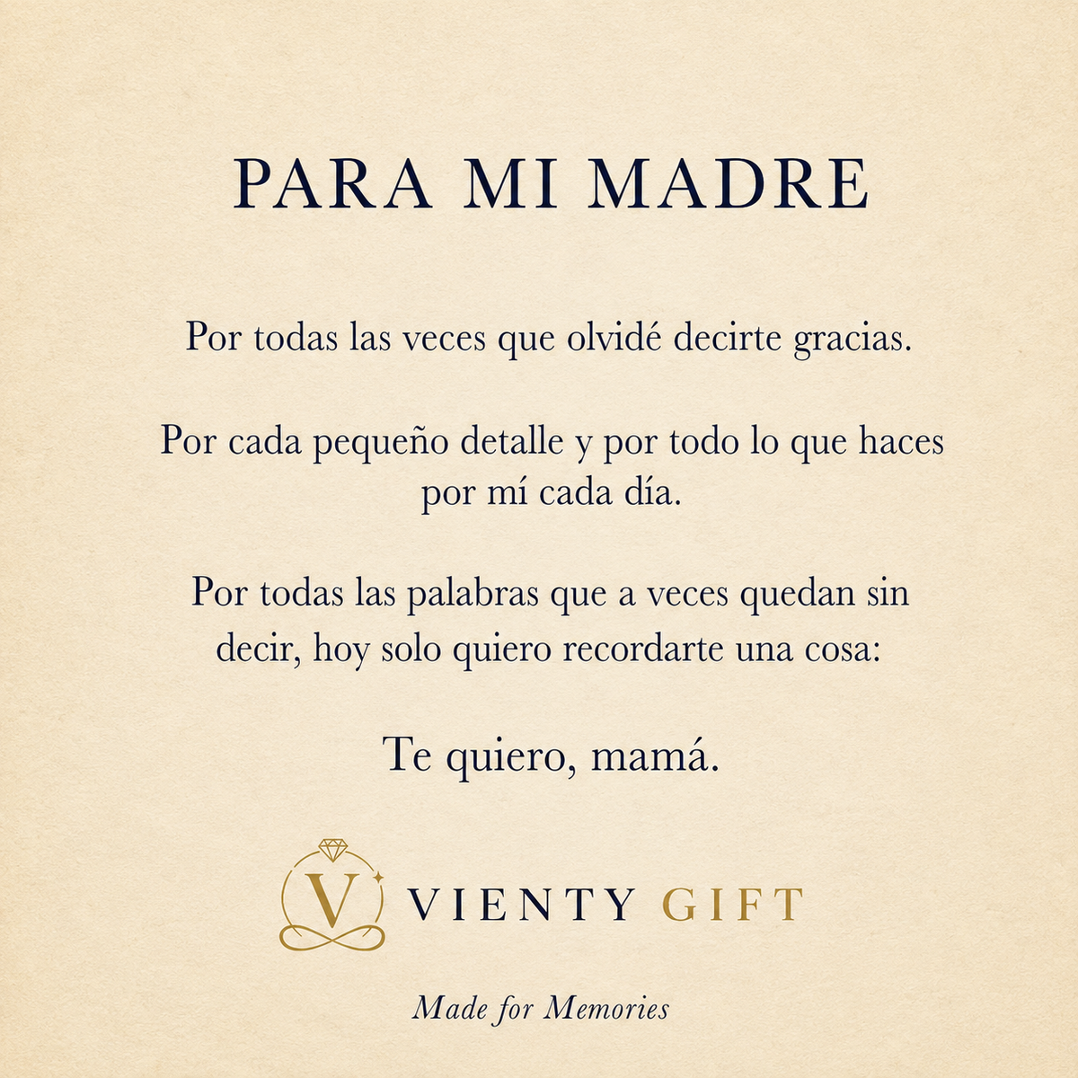 PARA MI MADRE